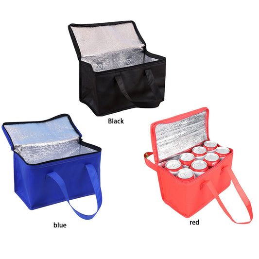 Lebensmittel-Thermotasche, Picknick-Tasche, Kochgeschirr-Aufbewahrungstasche mit Griff, tragbare Lunch-Tasche, Bier-Liefertasche für Familien-Aktivitäten im Freien