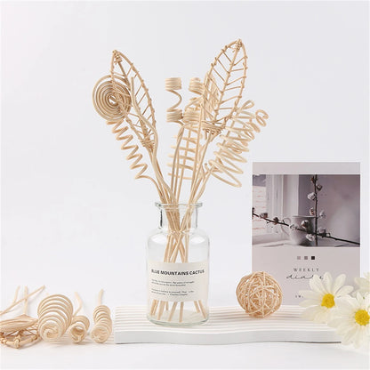 6pcs Aromatherapie Rattan No Fire Aroma Diffusor Sticks Home Wohnzimmer Aromatische Weihrauch liefert feuerlose Aroma -Stick