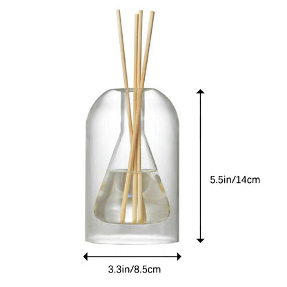 Aromatherapie-Vorratsbehälter Diffusorflasche Moderne Einfache Duftglas Schilf-Diffusor Ätherische Öl-Organizer Wohnkultur