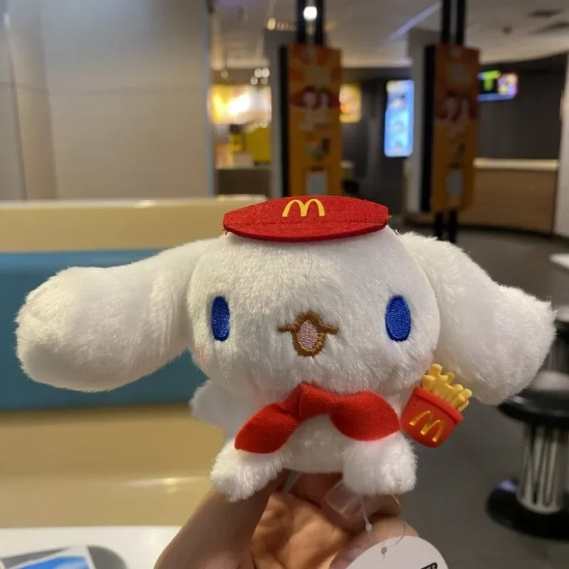 Sanrio Anime Kawaii Hello Kittys – McDonald's Revenue Officer, Cinnamoroll-Mikrofon-Plüschanhänger, Pochacco-Mädchen-Taschen-Geschenk