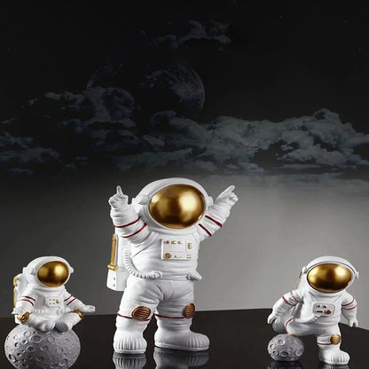 3/4 Stück Astronauten-Figuren, Statuen, Spaceman-Skulpturen, Lernspielzeug, Schreibtisch- und Heimdekoration, Astronautenmodelle, Geschenk für Kinder