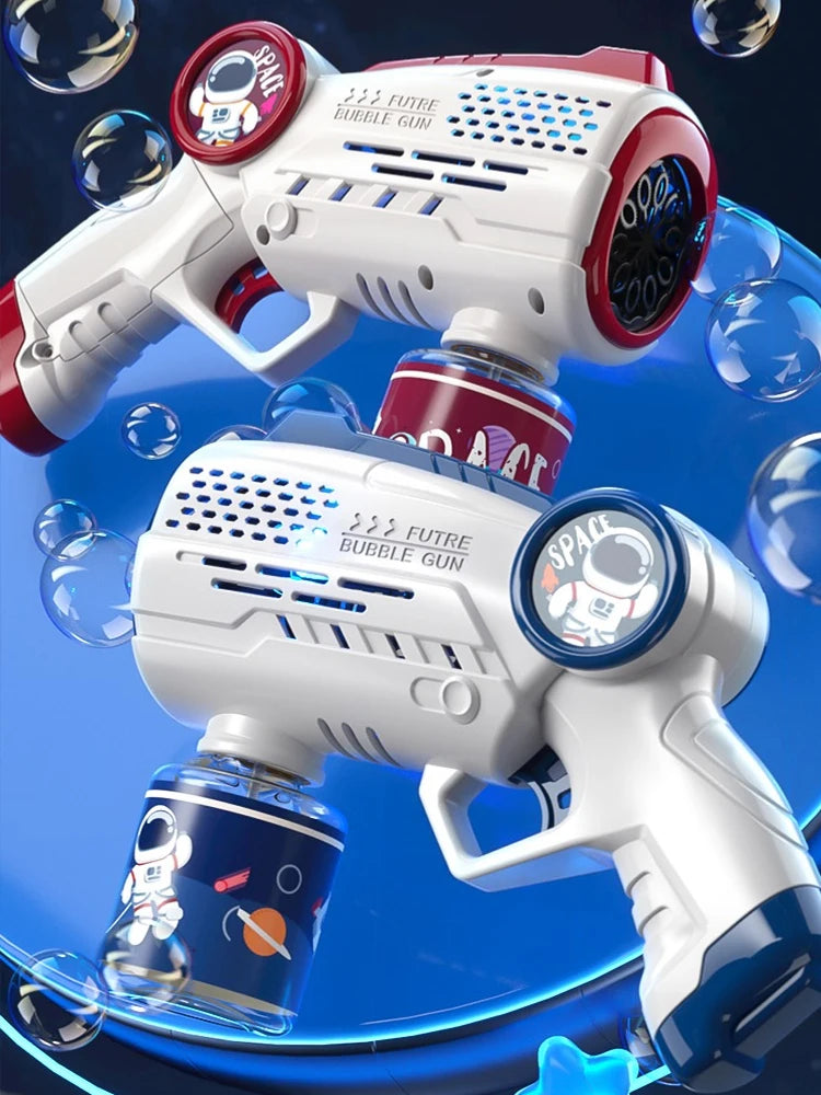 Astronauten-elektrische-automatische-Lichtblasenmaschine-Blasenpistole-Sommer-Strandbad-Outdoor-Spiel-Fantasy-Spielzeug-für-Kinder-Kindergeschenk