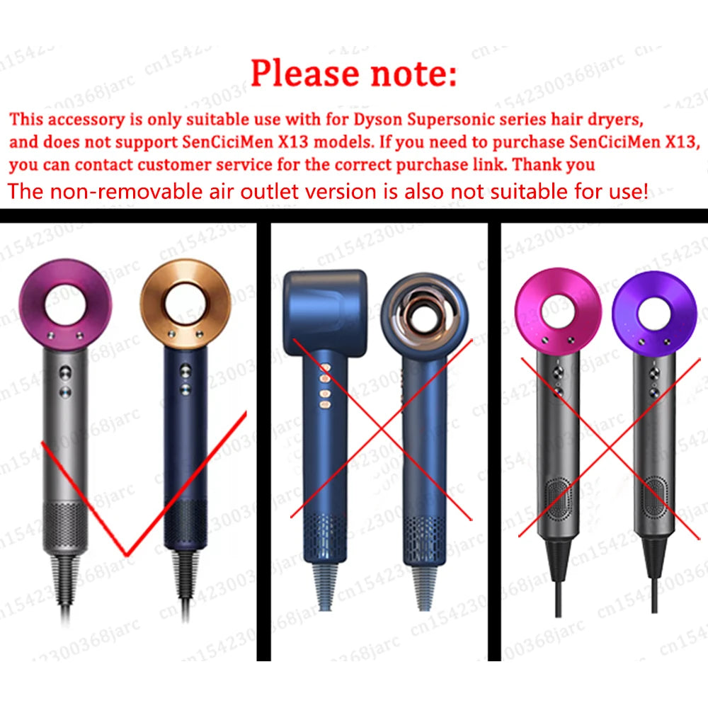 Anti-Flug-Düse für Dyson Supersonic Haartrockner HD15 Zubehör Neue Flyaway-Trockner-Aufsatzdüsen 200 ℃ ohne Schmelzen