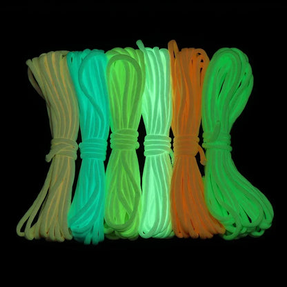 Leuchtendes Seil, 9 Stränge, 4 mm, Paracord Nylon 550, Zeltschnur, leuchtender Fallschirm, Outdoor-Bundle, Lanyard, Camping, Überleben, EDC