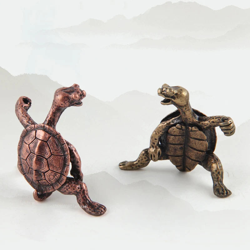 Mini Schildkröte Form Räucherstäbchen Räuchergefäß Sandelholz Stabhalter Vintage Bronze Tier Räucherstäbchen Halter Brenner Ständer Geschenk Home Schreibtisch Dekor