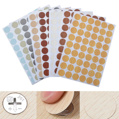54 Teile / Blatt PVC Möbel Dichtung Aufkleber Dekorative Folien Schraubverschluss Abdeckung Schreibtisch Schrank Loch Ornament Wand Heimdekoration