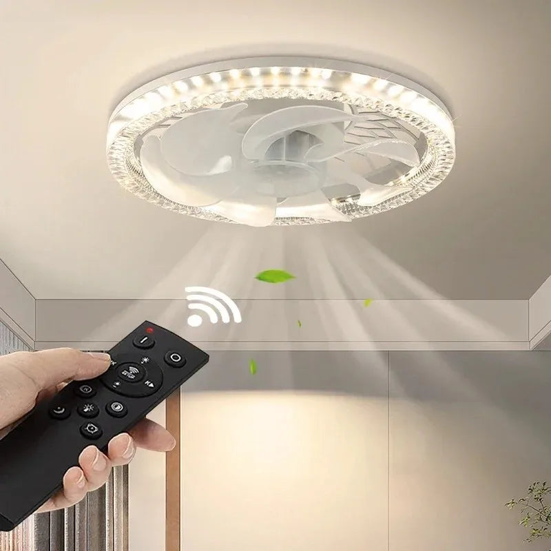 Moderne Deckenventilator Licht LED Fernbedienung Dimmbar Stumm Energiesparender Deckenventilator Wohnzimmer Schlafzimmer Home Decoration Leuchten