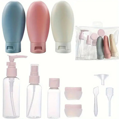 Reise Flüssigkeit Behälter Tragbares Werkzeug Parfüm Flasche Set Nachfüllbare Spray Lotion Shampoo Dusche Tube Abfüllung Nachfüllung Kosmetik