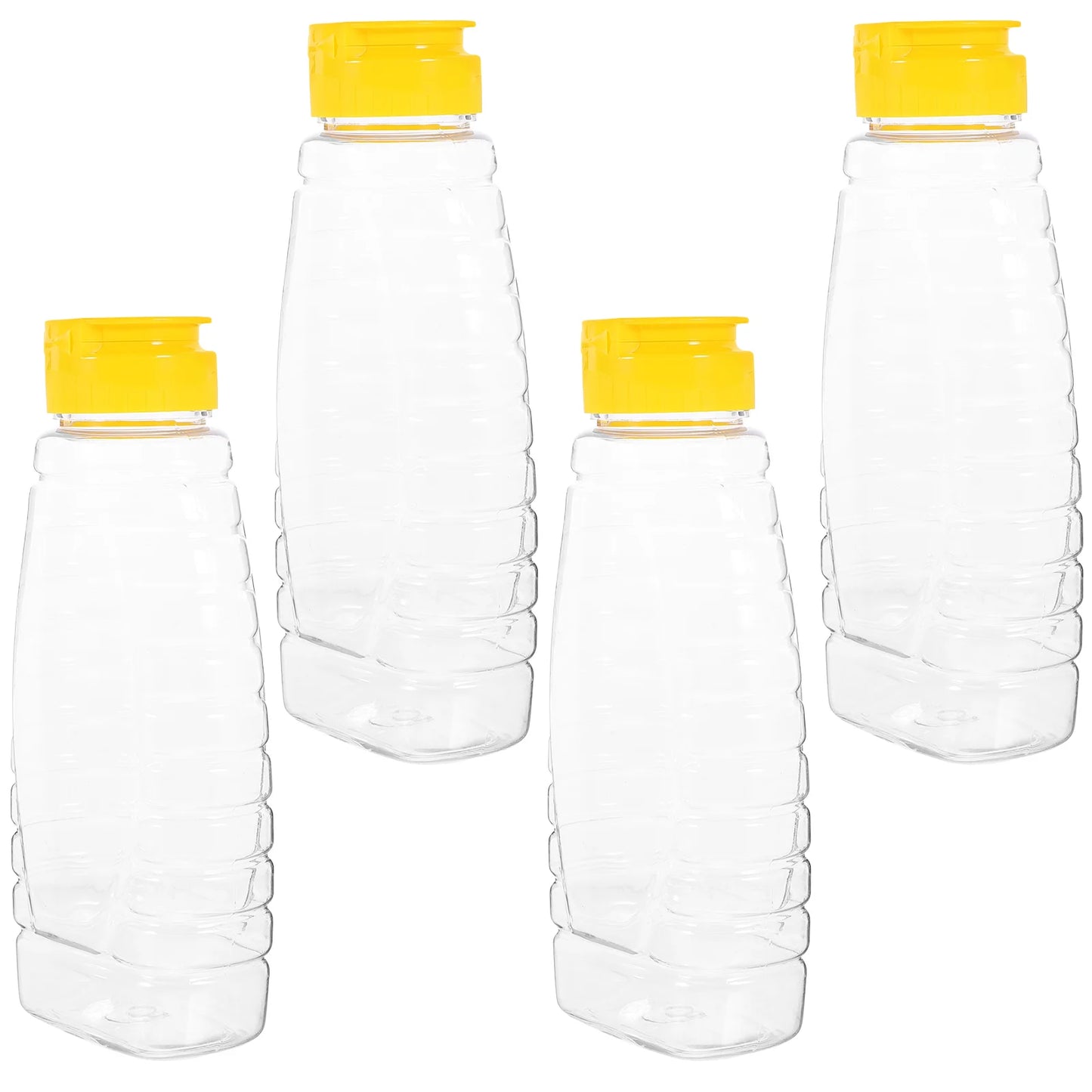 Honig-Quetschspender aus Kunststoff, Saucenbehälter, Essigbehälter, Glas, Gewürzöl, klares Dressing, Salatglas