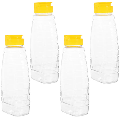 Honig-Quetschspender aus Kunststoff, Saucenbehälter, Essigbehälter, Glas, Gewürzöl, klares Dressing, Salatglas