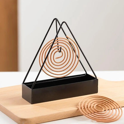 Kreativer Moskito-Spulenhalter mit Tablett Nordischer Stil Spirale Sommer Tag Eisen Mückenschutzmittel Räucherstäbchen Rack Platte Wohnkultur
