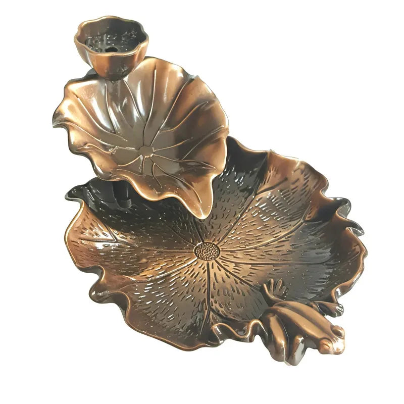 Dufthalter, Rauch-Reflux-Räucherstäbchen, Räucherstäbchen, Aromatherapie, Rückflussbrenner, kreativer Räucherstäbchen-Keramik-Blattturm