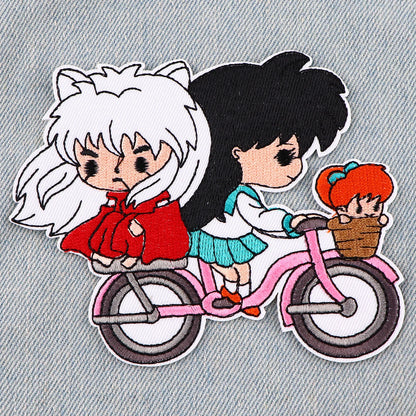 Japanische Anime Patches Bügel Aufnäher für Kleidung Patches DIY Applikation Stickerei Patch für Jacke Abzeichen