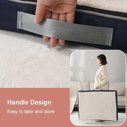 Großes Haustierbett – Plüsch Memory Foam Hundebett für große Hunde, abnehmbares und waschbares Hundekissen, rutschfeste Eiermatte, Katzen-Sofa