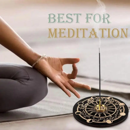 Räucherstäbchenbrenner Niedlicher Räucherstäbchenhalter für Stäbchen Holz Räucherstäbchenhalter für Stäbchen mit 9 Loch für Yoga, Meditation und Zuhause