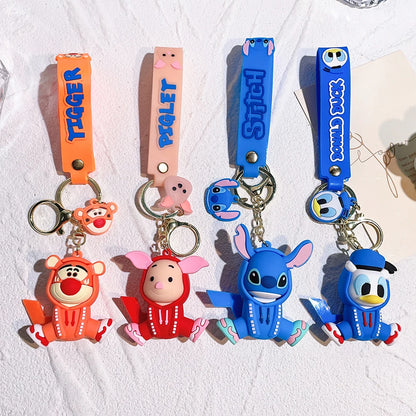 Disney Micky Maus Schlüsselanhänger Niedliche Karikatur Baby Junge Mädchen Figur Schlüsselanhänger Kawaii Minnie Schlüsselanhänger Modell Kind Spielzeug Kinder Geschenk