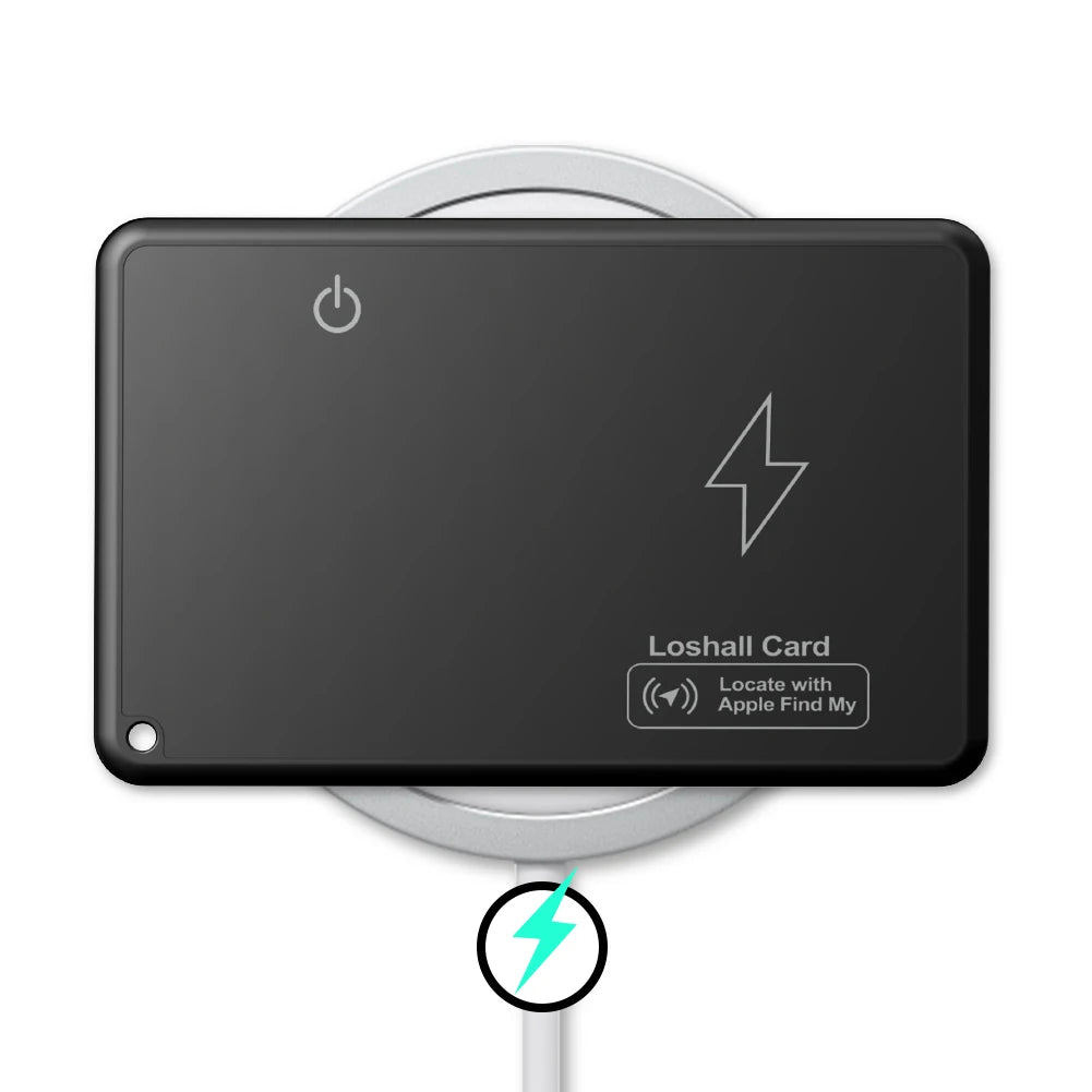 Drahtlose Lade-Wallet-Tracker-Karte, funktioniert mit Apple Find My Wallet Tracker, Telefon-Finder, GPS-Locator, Smart Tag, wasserdichter Track