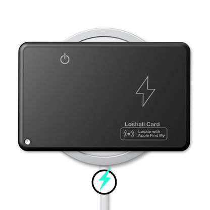 Drahtlose Lade-Wallet-Tracker-Karte, funktioniert mit Apple Find My Wallet Tracker, Telefon-Finder, GPS-Locator, Smart Tag, wasserdichter Track