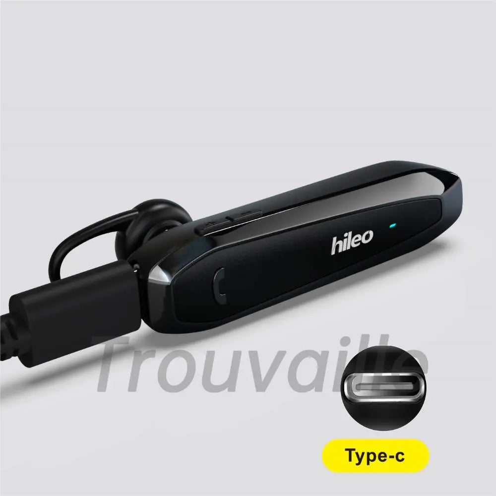 Trouvaille Single Ear Wireless Bluetooth Headset KopfhörerLotus Kopfhörer Freisprecheinrichtung Ohrhörer 36 Stunden Fahren Ultra Long Standby