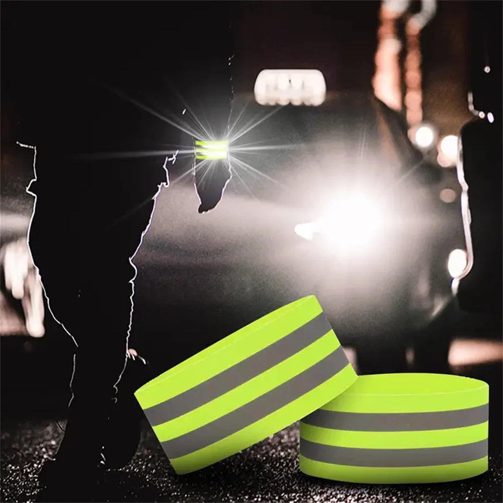 Reflektierende Bänder für Handgelenk, Arm, Knöchel, Bein, hohe Sichtbarkeit reflektieren Gurte für Nacht, Gehen, Radfahren, Laufen, Sicherheitsreflektorband