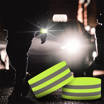 Reflektierende Bänder für Handgelenk, Arm, Knöchel, Bein, hohe Sichtbarkeit reflektieren Gurte für Nacht, Gehen, Radfahren, Laufen, Sicherheitsreflektorband