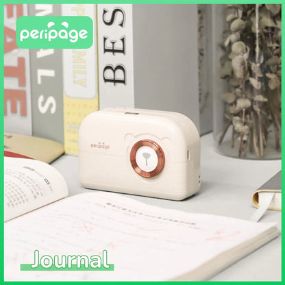 Drahtloser Thermophoto-Drucker PDF 203 dpi, tragbarer Bluetooth-Minietikettendrucker Dokumenten-Barcode-Hersteller-Aufkleberpapier