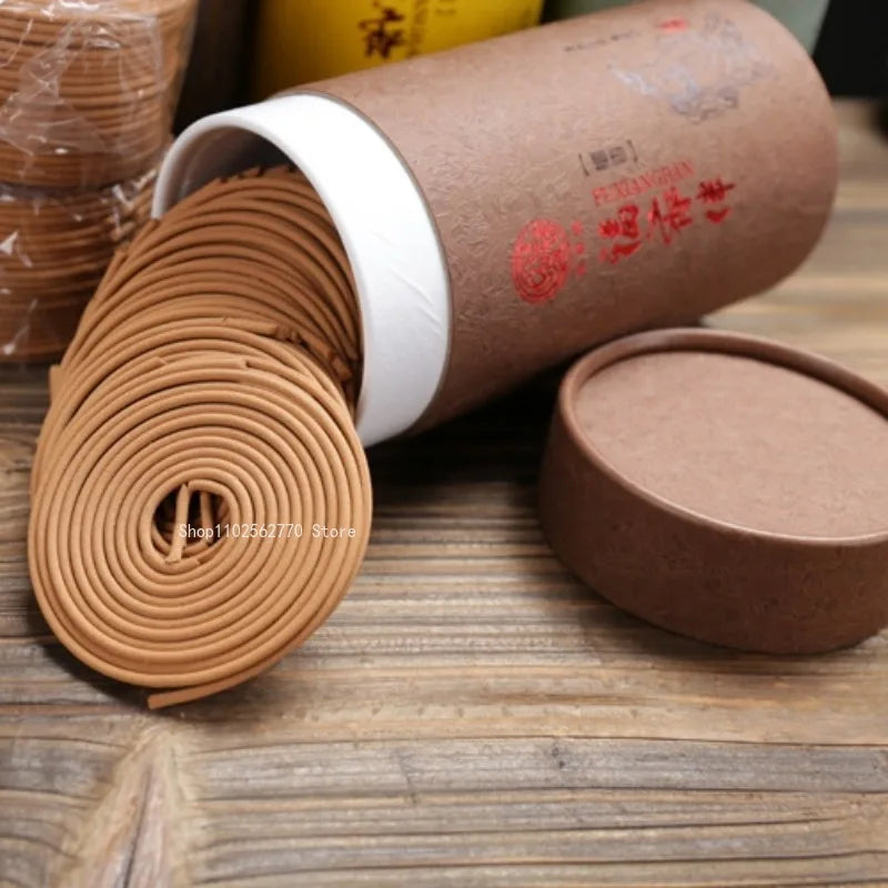 120 Discs 4 Stunden Weihrauch Spule Naturalholz Agarholz Agarholz Innenbüro Duft Brennen Wohnheimdekor Meditation Die Luft reinigt