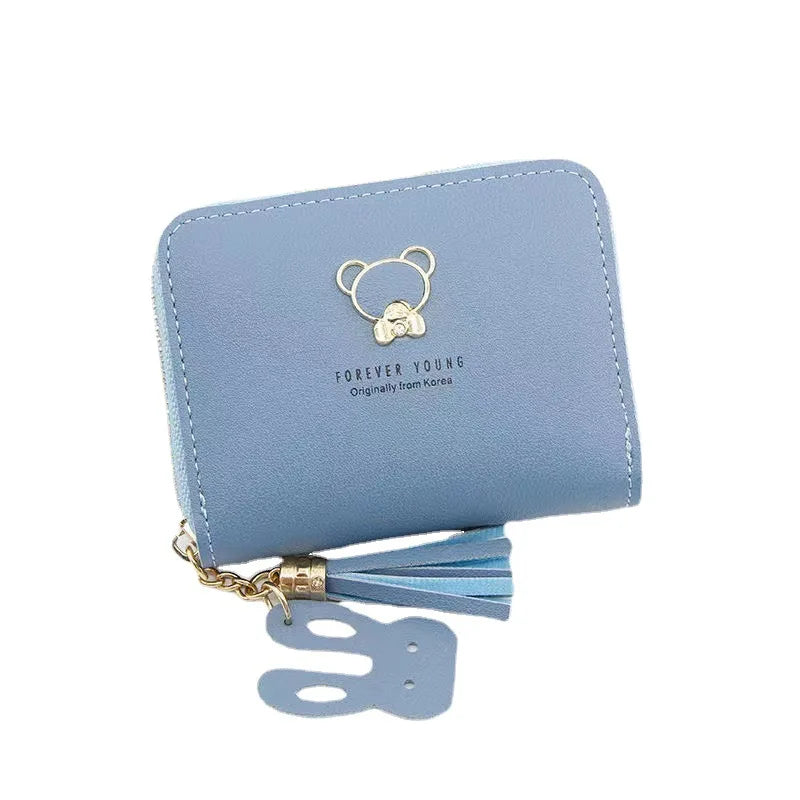Neue Frauen Brieftasche männer Kurze Stil Cartoon Nette Bär Geldbörsen Geldbörsen Tasche Mädchen Kleine Dame Brieftasche Kreditkarte Halter bolsa