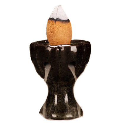 Wasserfall Weihrauch für Brenner Keramik Rückfluss Räucherstäbchen Halter Brunnen Rückfluss Räucherkegel für Home Office Dekor Einweihung Einweihung