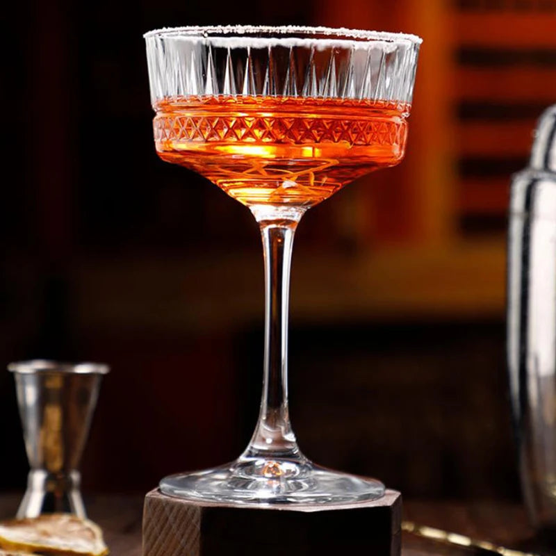 2 Stück Wellenform Glasbecher – Kreative Martini-Gläser, 300 Ml, Aus Borosilikatglas