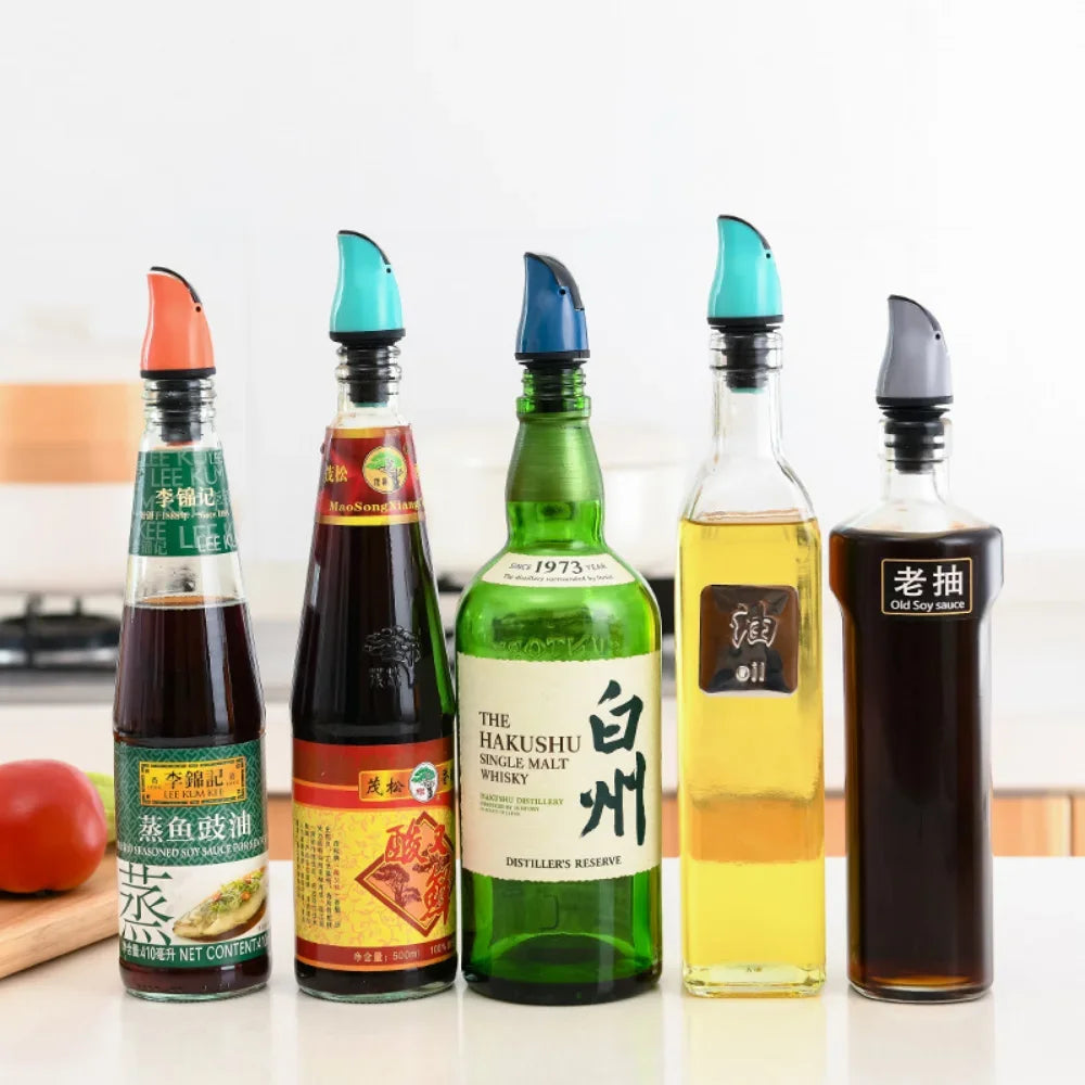 Ölflaschenverschluss, auslaufsicherer Spender, Sprühgerät, Schloss, Weinausgießer, Soßen-Likör-Stecker, Vakuum-Frischhaltewerkzeug für Küchenhelfer