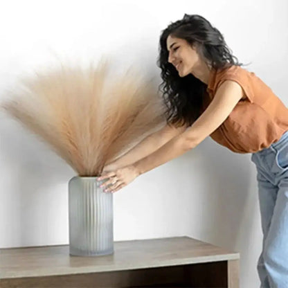 15/30 Stück Künstliches Pampasgras Blumenstrauß für Heim- und Hochzeitsdekoration, DIY Party Schlafzimmer, Kunstpflanzen Blumen, Vasen Dekoration, Schilf