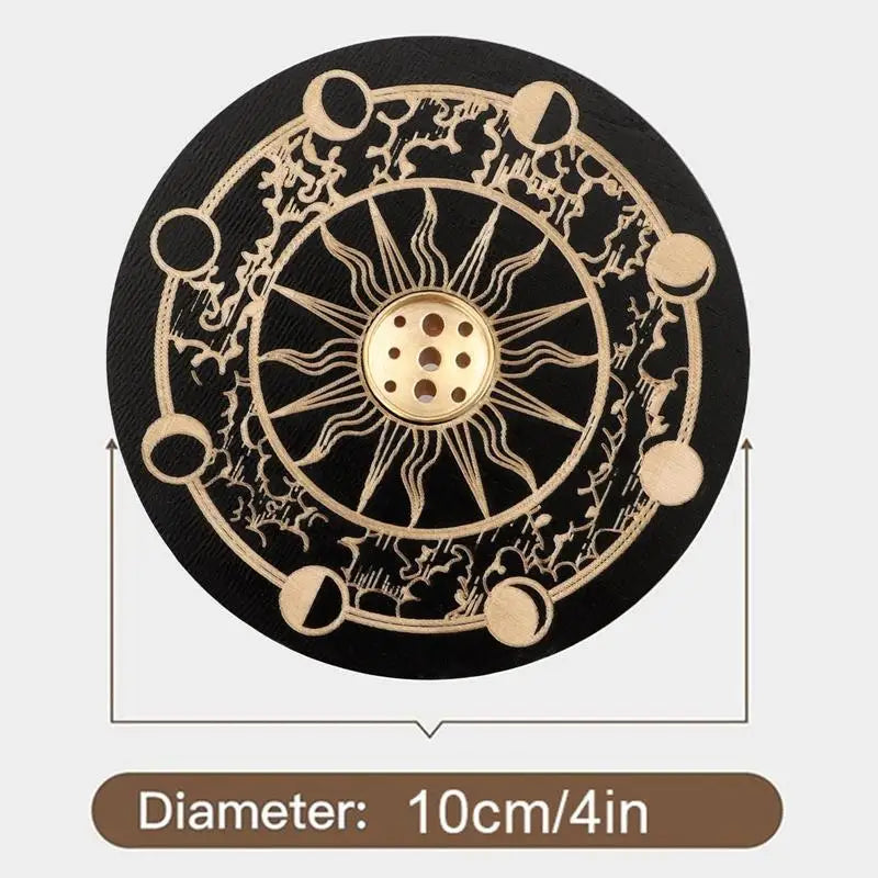 Räucherstäbchenbrenner Niedlicher Räucherstäbchenhalter für Stäbchen Holz Räucherstäbchenhalter für Stäbchen mit 9 Loch für Yoga, Meditation und Zuhause