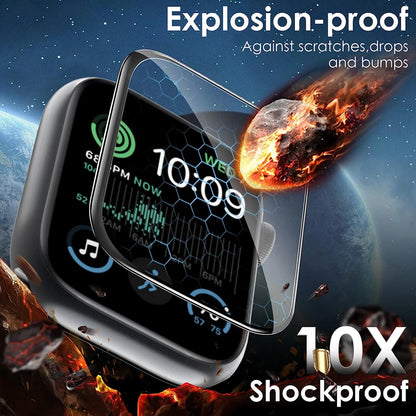 Schutzfolie für Apple Watch 44mm 45mm 40mm 41mm 42mm 38mm 3D Curved Displayschutzfolien iwatch series 8 7 SE 6 5 4 3 Ultra 49MM