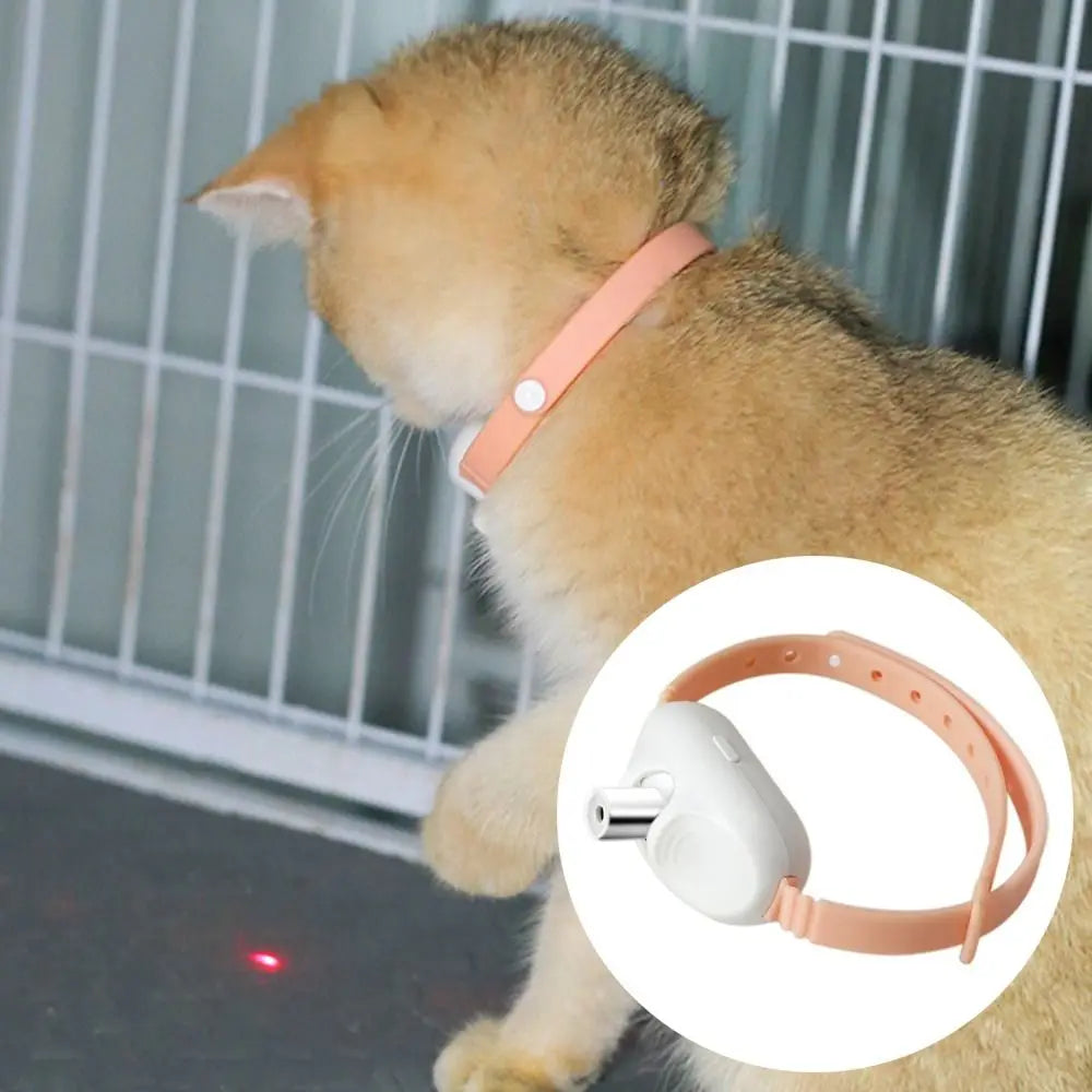 Lindern Sie Ängste Smart Laser Cat-Teasing Collar Interaktive Selbstunterhaltung Cat Teasing Collar befreit die Hände Kreativität