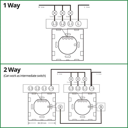 Wallpad 1/2/3 Gang 1/2 Wege EU Touch Schalter Weiß Schwarz Gold Glasscheibe Wandleuchte Sensor Taste mit LED AC110-220V