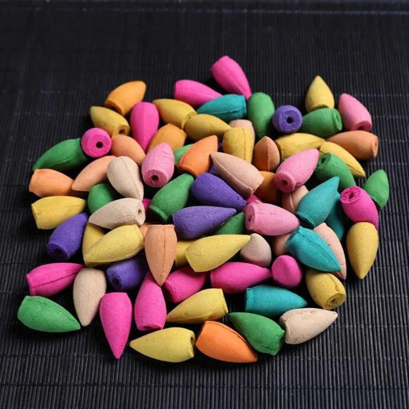 Mit 30 Räucherstäbchen Wasserfall Räucherstäbchen Brenner Keramik Rückfluss Buddha Räuchergefäß Rückfluss Räucherstäbchen Halter Home Office Yoga Teehaus Dekor