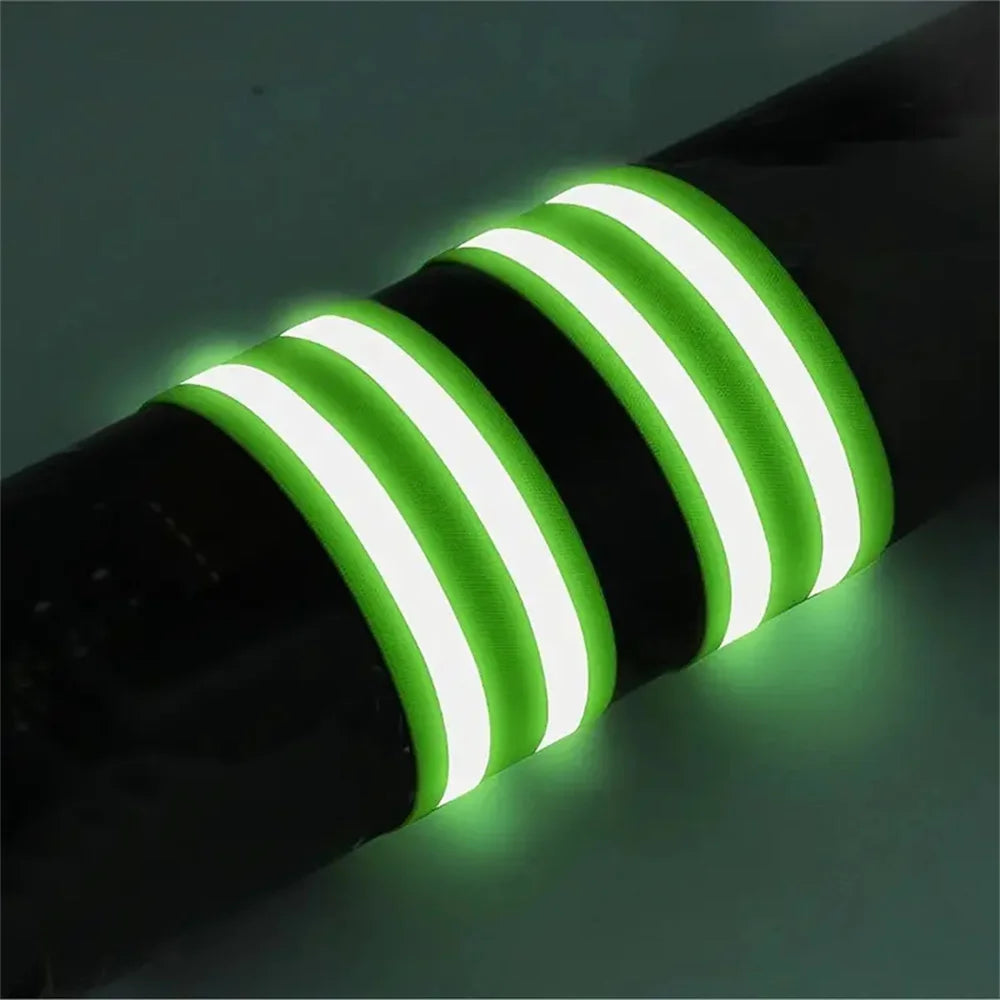 Reflektierende Bänder für Handgelenk, Arm, Knöchel, Bein, hohe Sichtbarkeit reflektieren Gurte für Nacht, Gehen, Radfahren, Laufen, Sicherheitsreflektorband