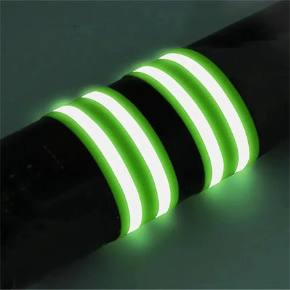 Reflektierende Bänder für Handgelenk, Arm, Knöchel, Bein, hohe Sichtbarkeit reflektieren Gurte für Nacht, Gehen, Radfahren, Laufen, Sicherheitsreflektorband