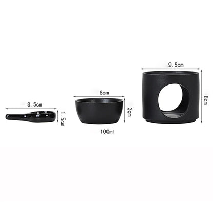 3-in-1-Ofen zum Beruhigen ätherischer Öle, 100 ml, Raumduft, Herd, Kerze, Räuchergefäß, Keramik, Schilfdiffusor, Räuchergefäß
