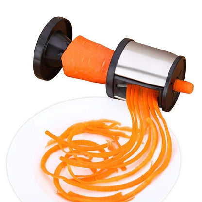 Gemüseschneider Spiralschneider Gemüsenudelmaschine Manuelle Rotationskohlmühle Karottenrettich Zerkleinerter Schneider Spiraltyp