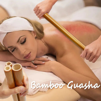 Natürlicher Bambusmassagestab, Holztherapie-Stick, Gua Sha Massage Holztherapie-Werkzeuge