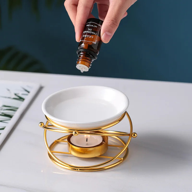 Ätherisches Öl Brenner Aroma Diffusor Kreative Aushöhlen Aromatherapie Herd Öl Heizung Lampe Hause Wachs Schmelzen Lampe Kerzenhalter