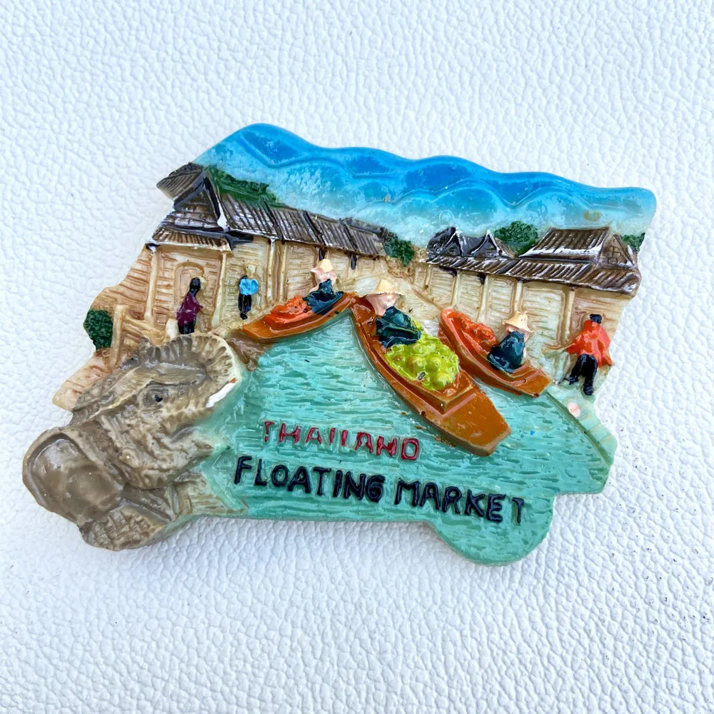Land Kühlschrankmagnete Thailand Phuket Pattaya Chiengmai Bangkok Magnetischer Kühlschrankmagnet Aufkleber Weltreise Souvenir Magnetisch
