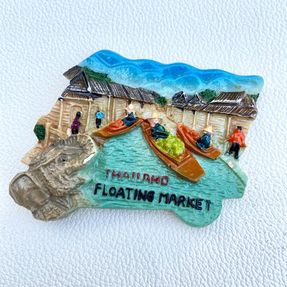 Land Kühlschrankmagnete Thailand Phuket Pattaya Chiengmai Bangkok Magnetischer Kühlschrankmagnet Aufkleber Weltreise Souvenir Magnetisch