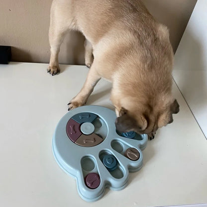 Smart Dog Puzzle Toys Welpen-Leckerli-Spender Interaktives Hundespielzeug, das speziell für Trainingsleckerlis entwickelt wurde - Footprint Shape