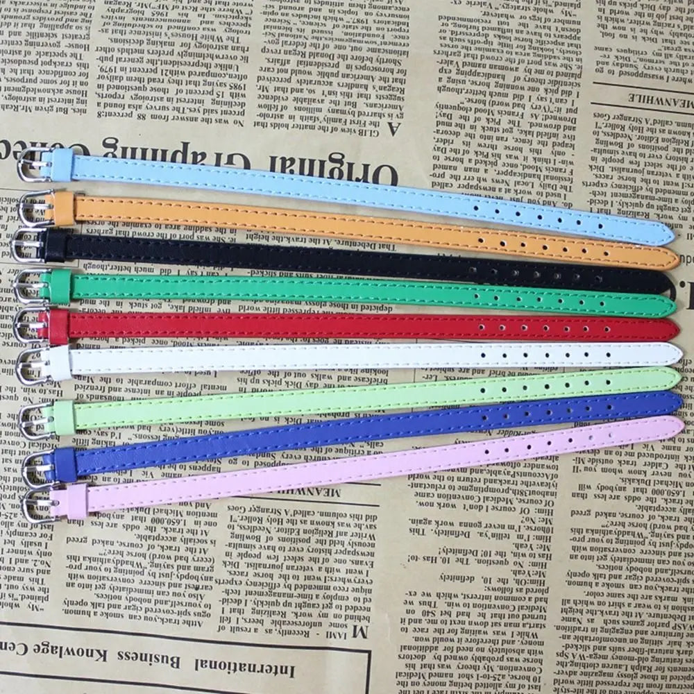 5pcs Doll Taillengürtel pu Leder Super Mini -Bady -Süßigkeit Farbe DIY Handgemachtes Gürtel für 1/3 1/6 BJD DULL KOMMENTORAUS