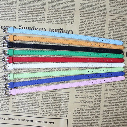 5pcs Doll Taillengürtel pu Leder Super Mini -Bady -Süßigkeit Farbe DIY Handgemachtes Gürtel für 1/3 1/6 BJD DULL KOMMENTORAUS