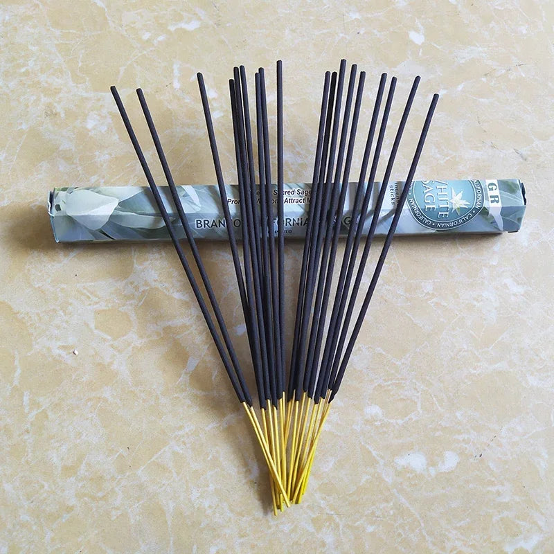 Duft 110pcs weißer Salbei Lavendel -Weihrauchstangen Palo Santo Düfte für heimische Sandelholz indischen Weihrauch Jasmine Heimatduft