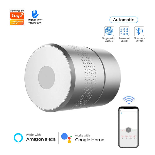 Wehere Smart Lock M531 TUYA / TTlock Fingerabdruck-Fernbedienung Unterstützung Alexa Wifi Wireless Original Zylinder Cut Schlüsselschalter